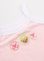 Blusa Alça Atoalhado Patches