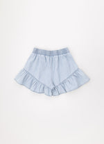 Short Jeans Fino Babado Patche Ursinha