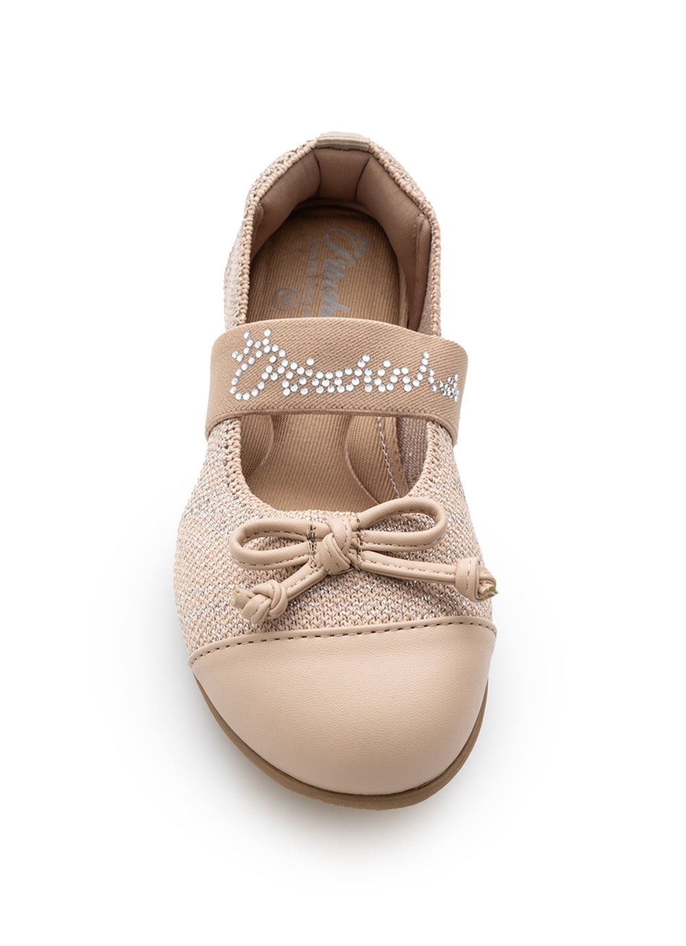 Sapatilha Knit Biqueira e Laço Couro