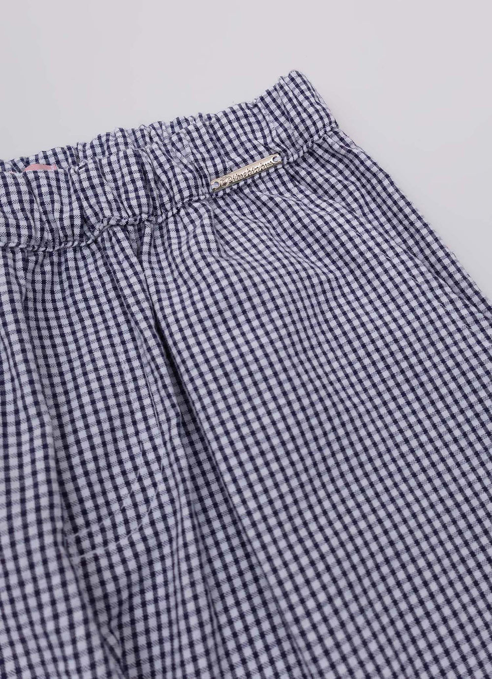 Short Algodão Xadrez Patches
