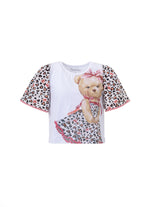 Blusa Cotton Ursa Animal Print Resort