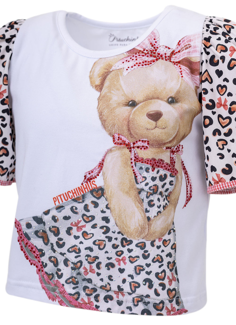 Blusa Cotton Ursa Animal Print Resort