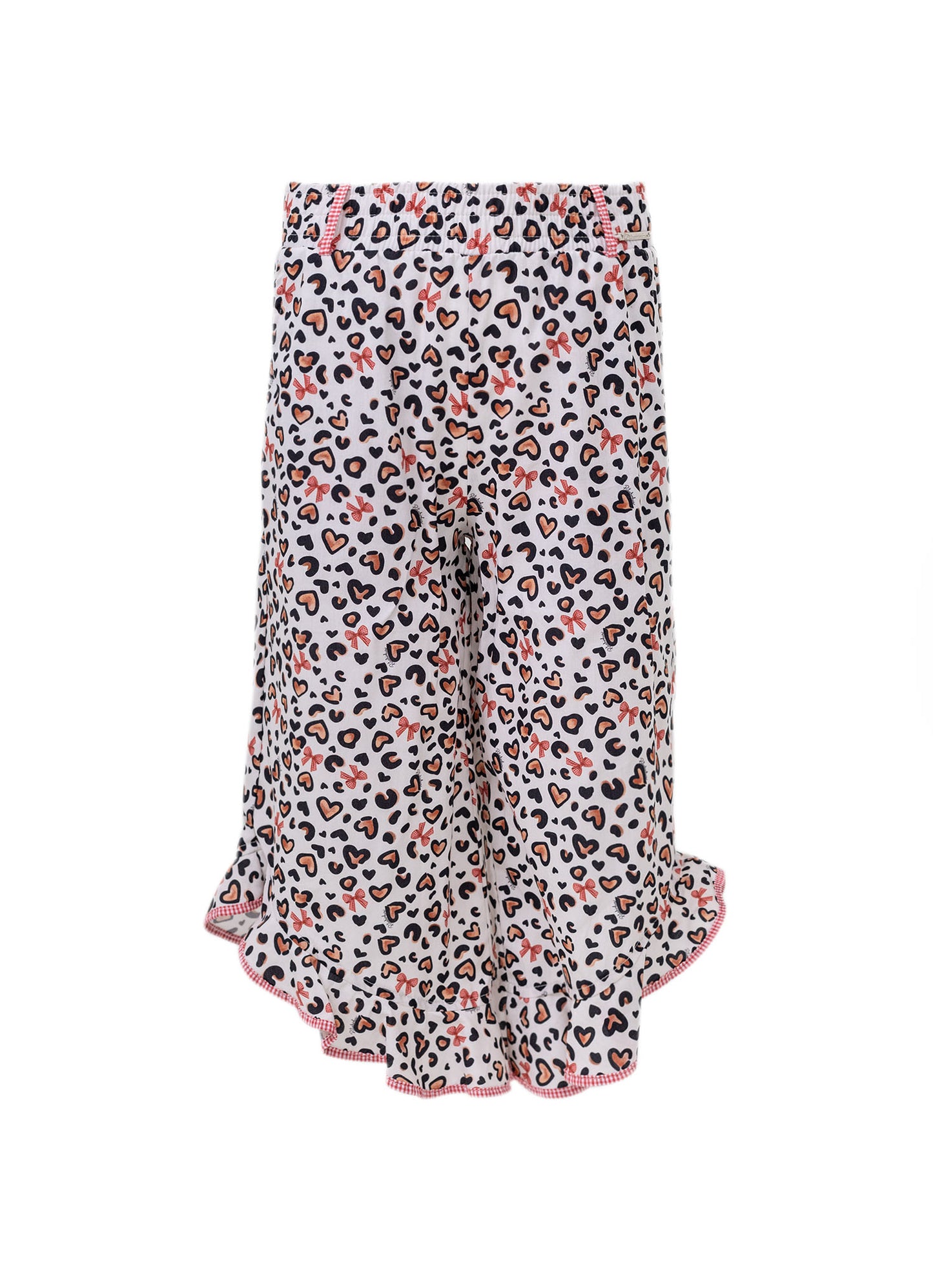 Calça Pantacourt Algodão Animal Print Resort