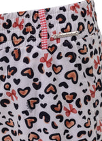 Calça Pantacourt Algodão Animal Print Resort