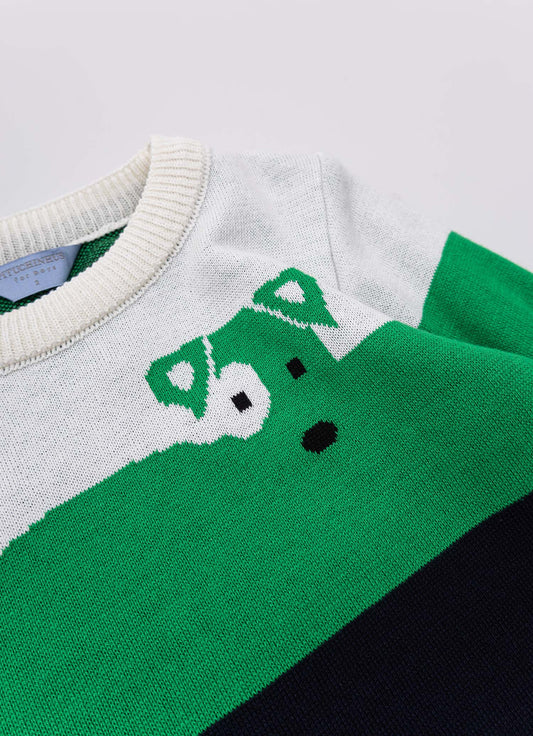 Blusa Tricot Listrada Cachorros