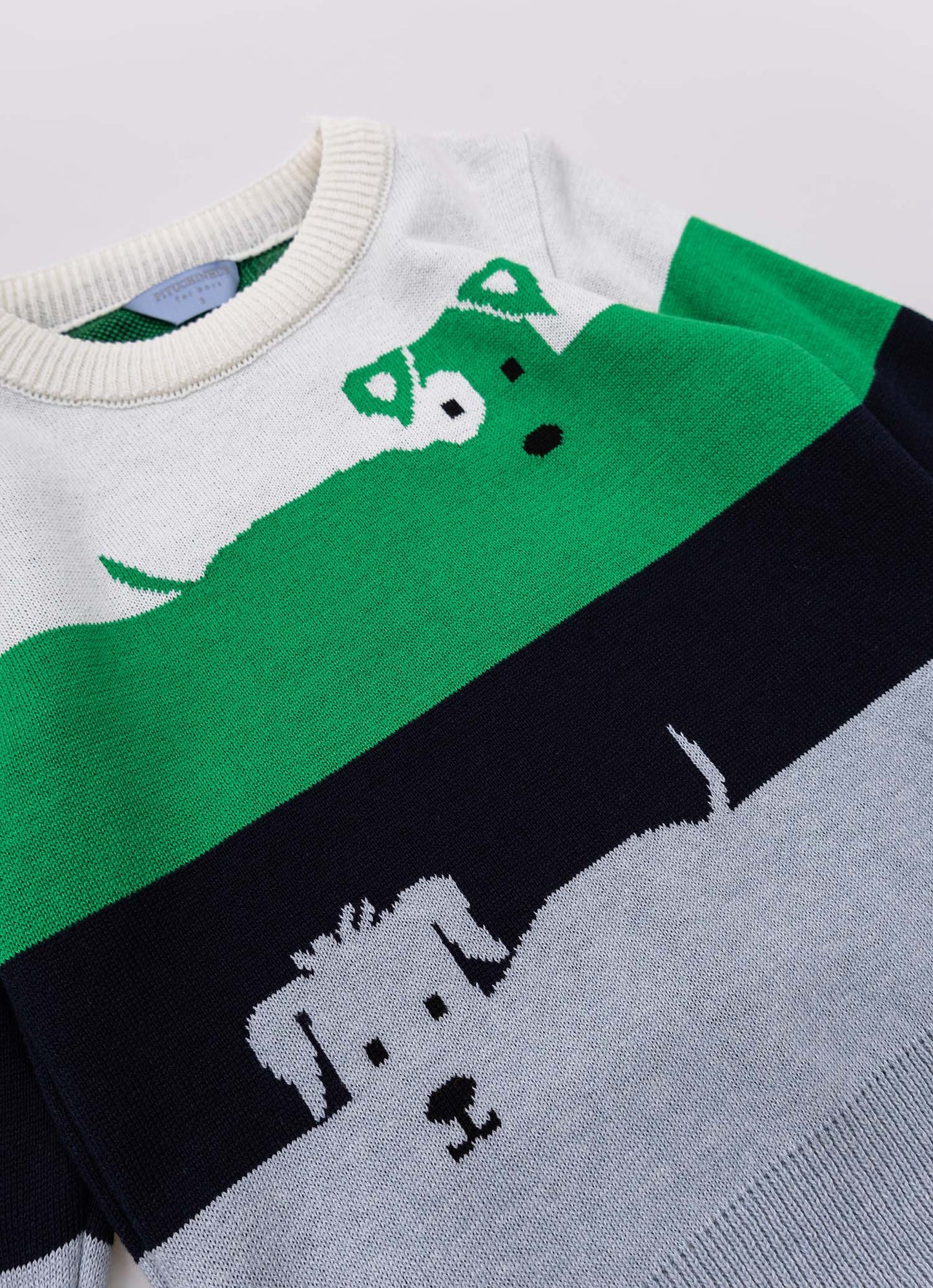 Blusa Tricot Listrada Cachorros
