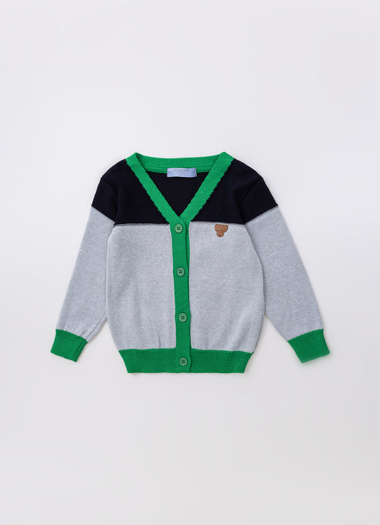 Cardigan Bicolor For Boys