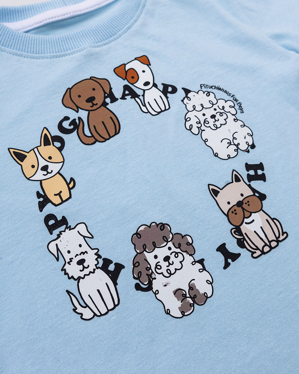 Camiseta Meia Malha Multi Cachorros For Boys