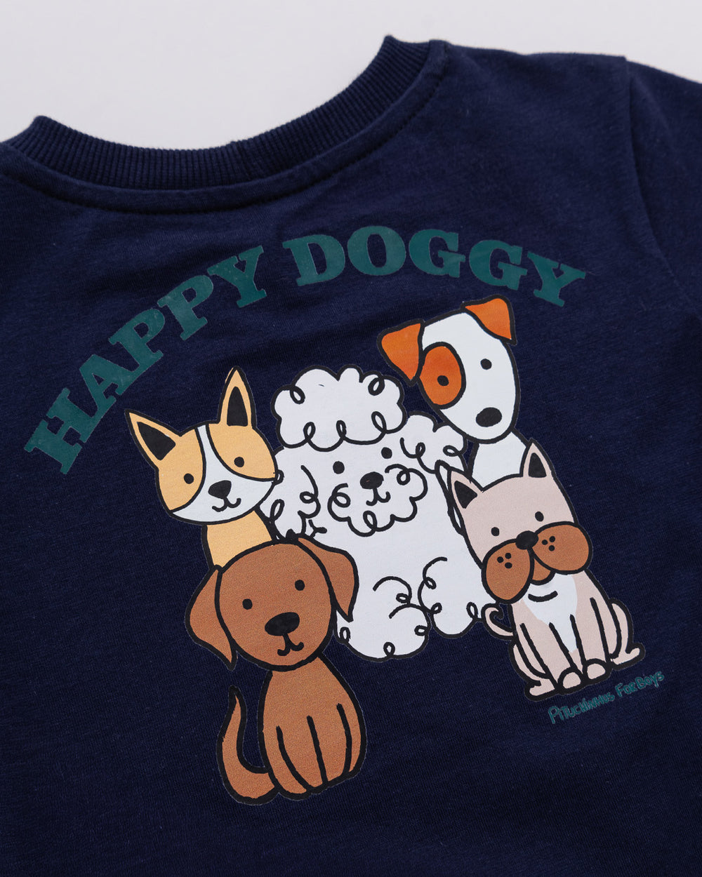 Camiseta Meia Malha Happy Doggy For Boys