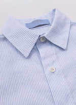 Camisa Algodão e Linho Listrada