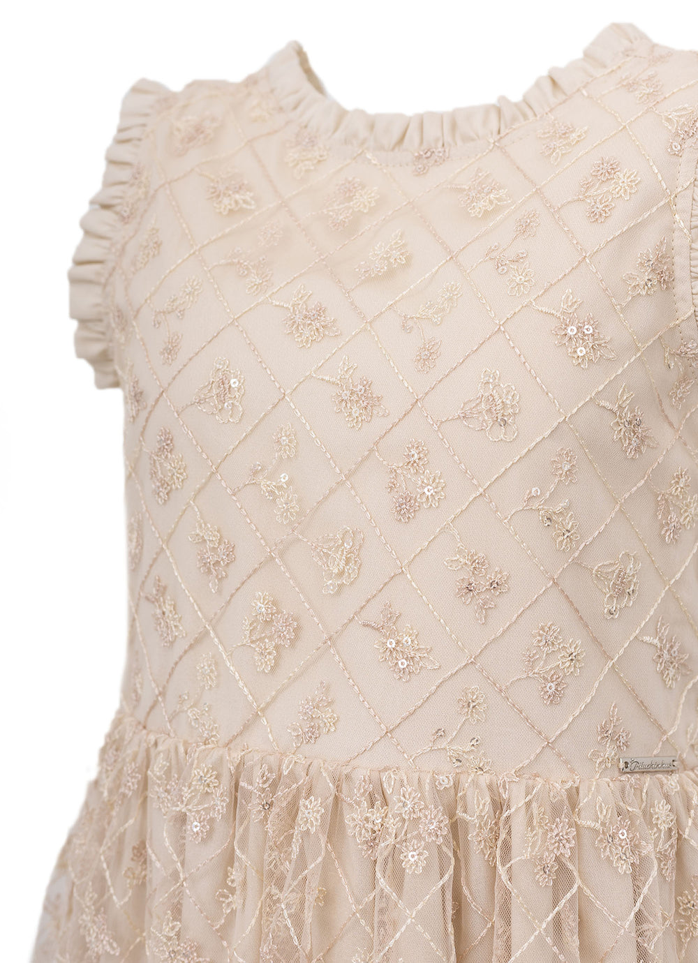 Vestido Festa Lantejoulas Laço Costas