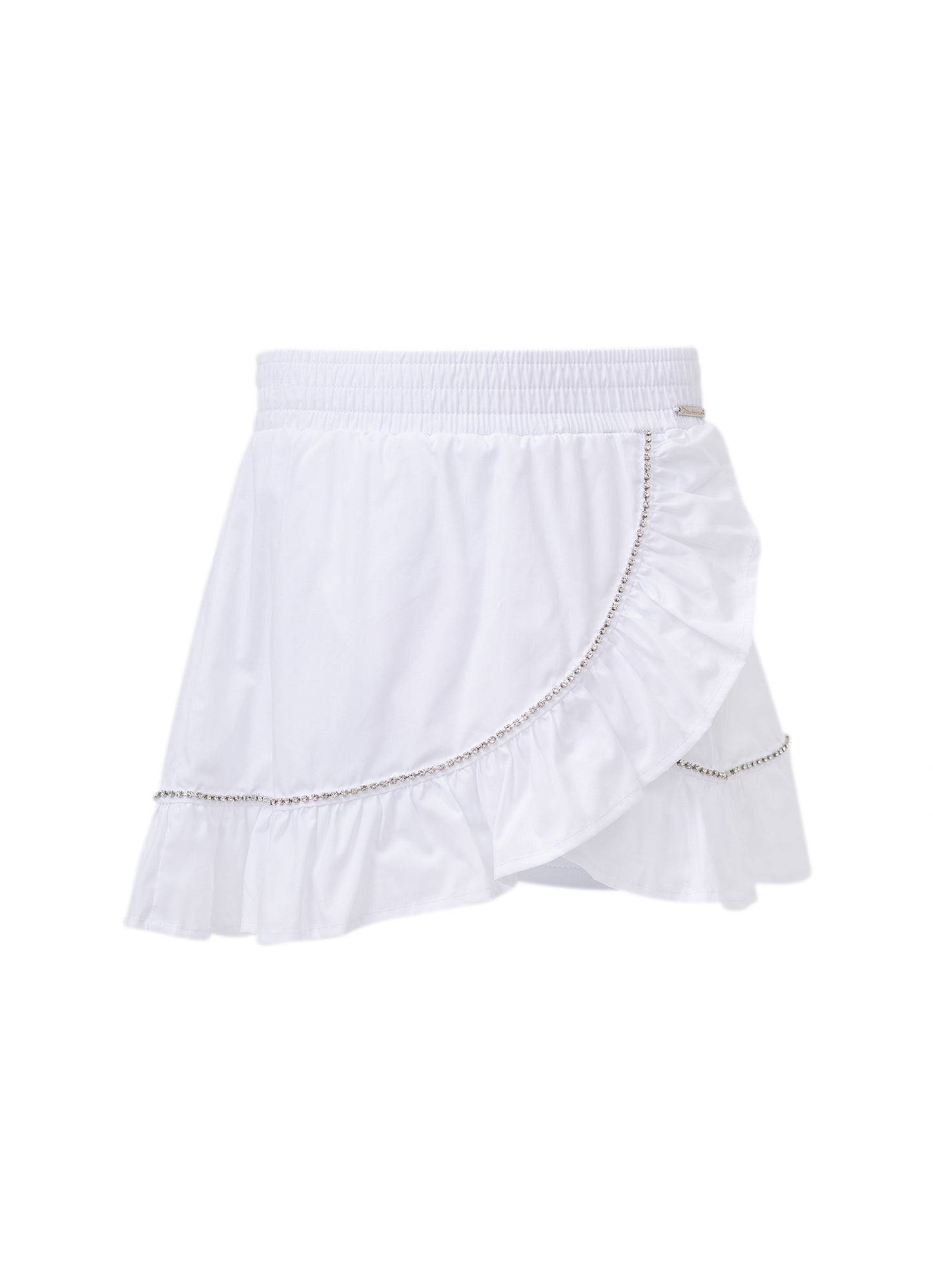 Conjunto Festa Blusa e Saia Short Tricoline