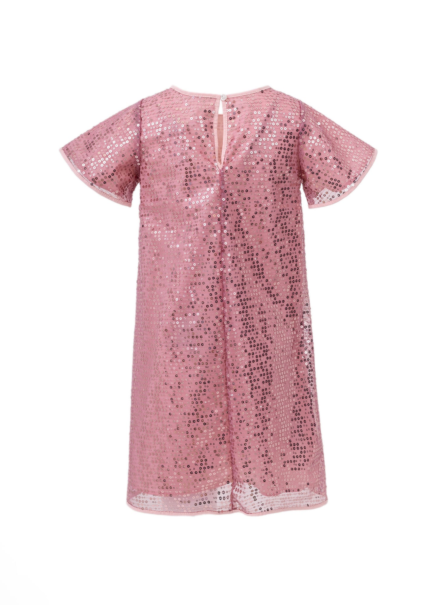 Vestido Festa Paetê Com Presilha Laço