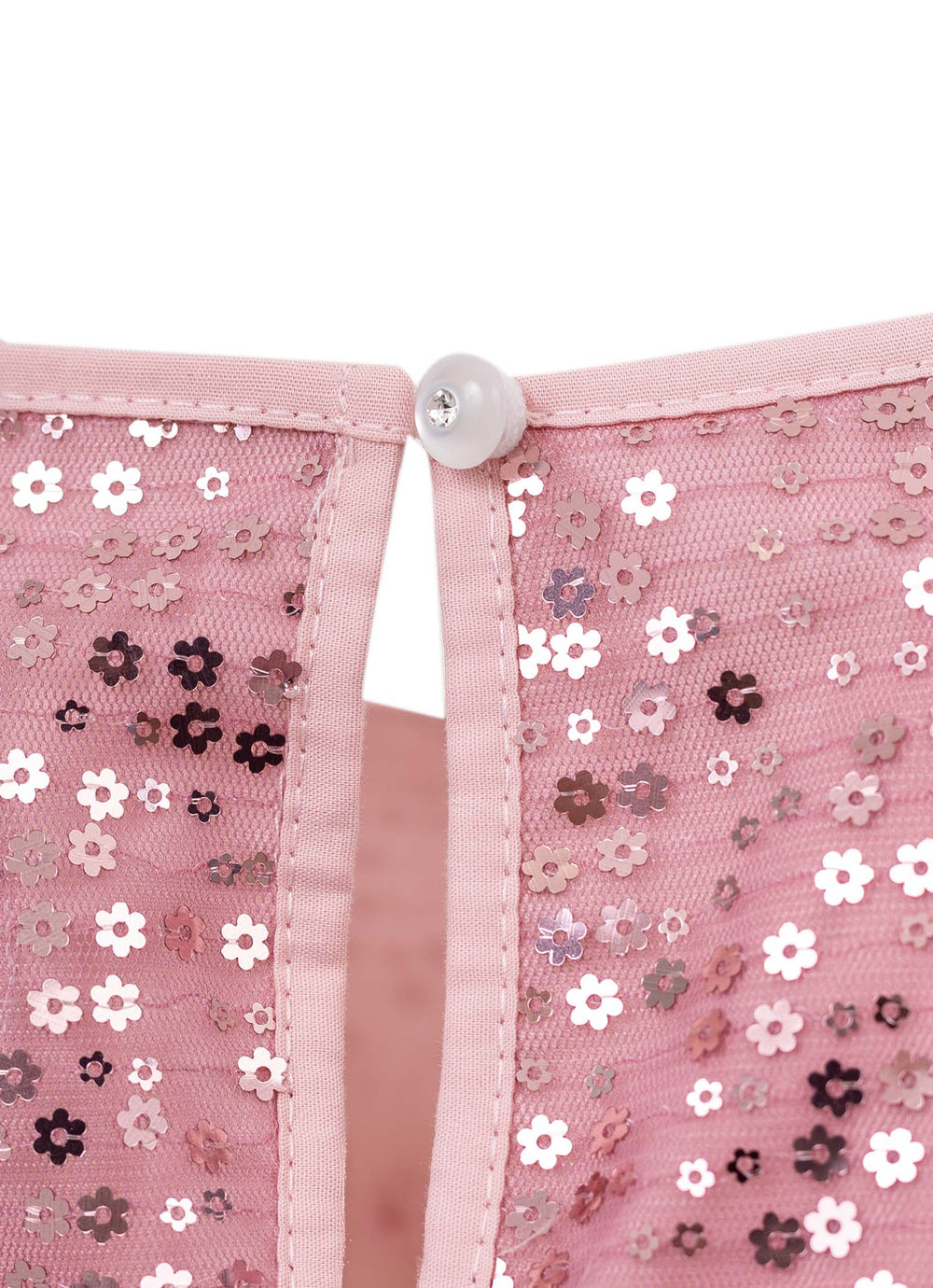 Vestido Festa Paetê Com Presilha Laço