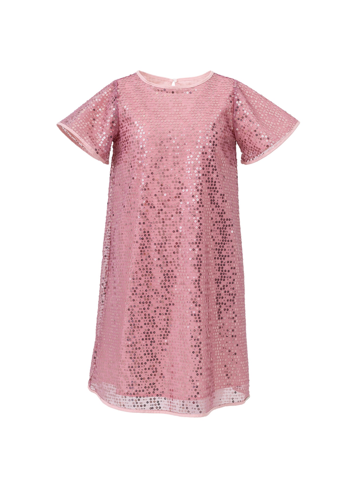 Vestido Festa Paetê Com Presilha Laço