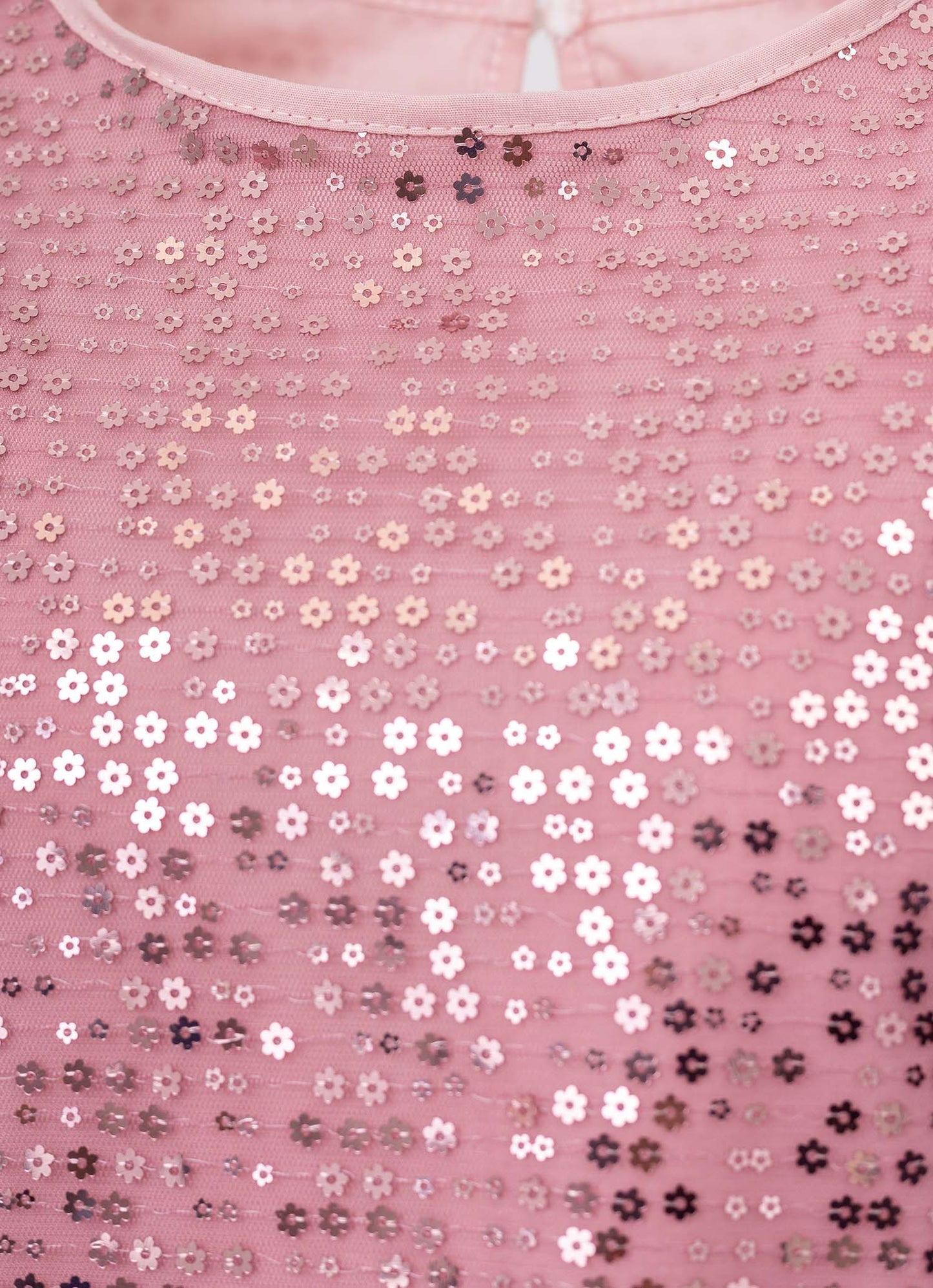 Vestido Festa Paetê Com Presilha Laço