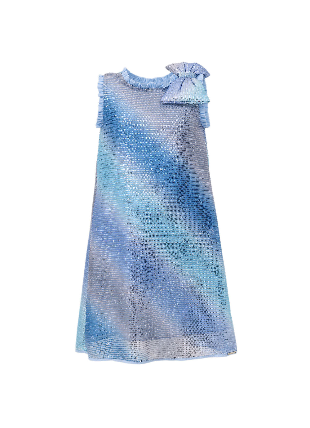 Vestido Festa Paetê Com Presilha Laço