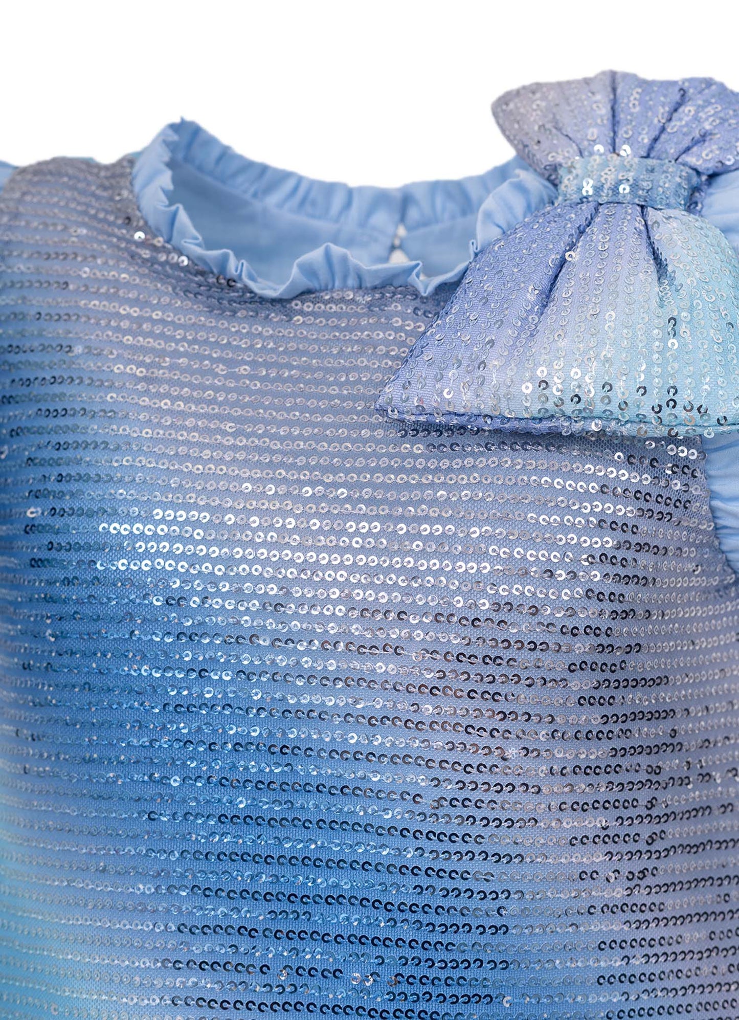 Vestido Festa Paetê Com Presilha Laço