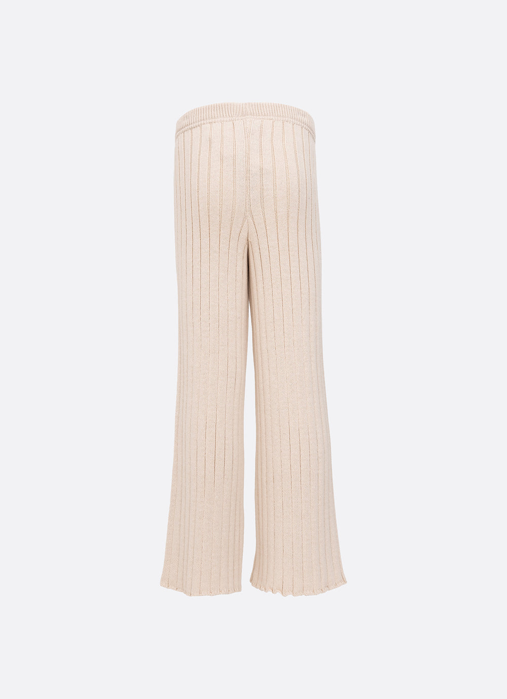 Calça Tricot Reta Maxi Canelado