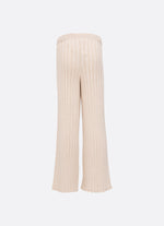 Calça Tricot Reta Maxi Canelado
