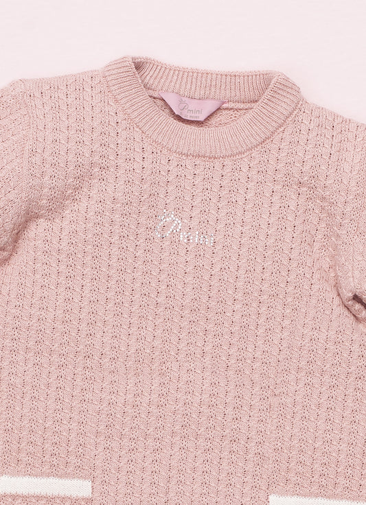 Conjunto Blusa Tricot Mini Tranças