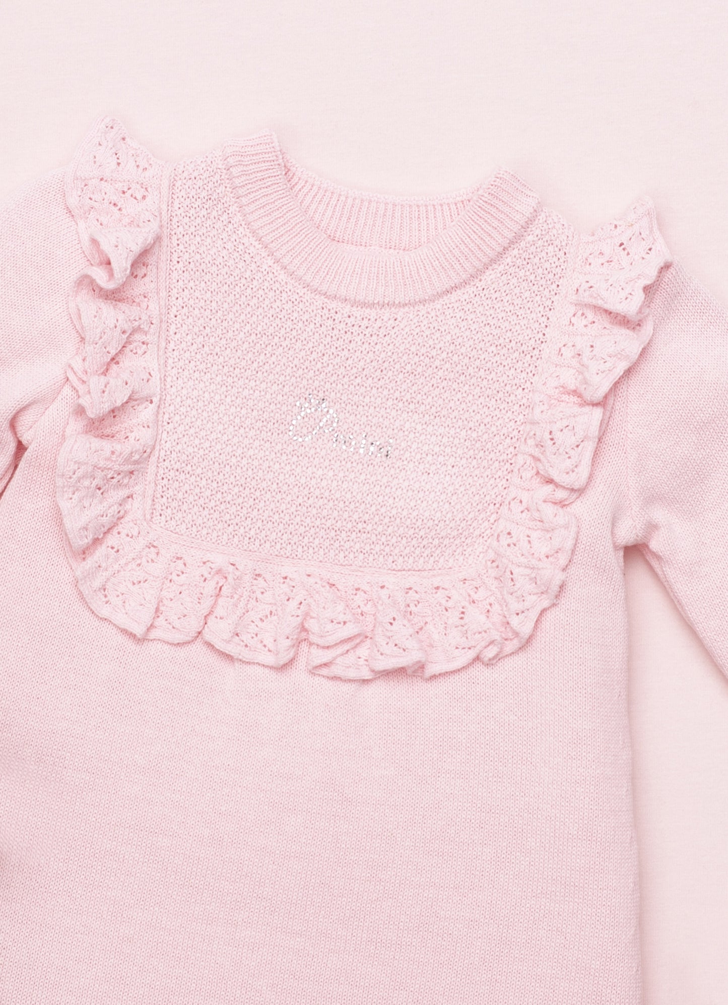 Vestido Tricot Detalhe Babado