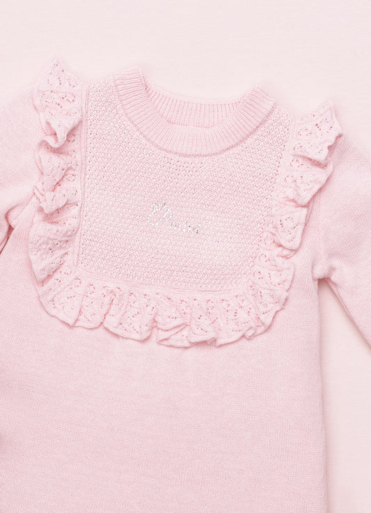 Vestido Tricot Detalhe Babado