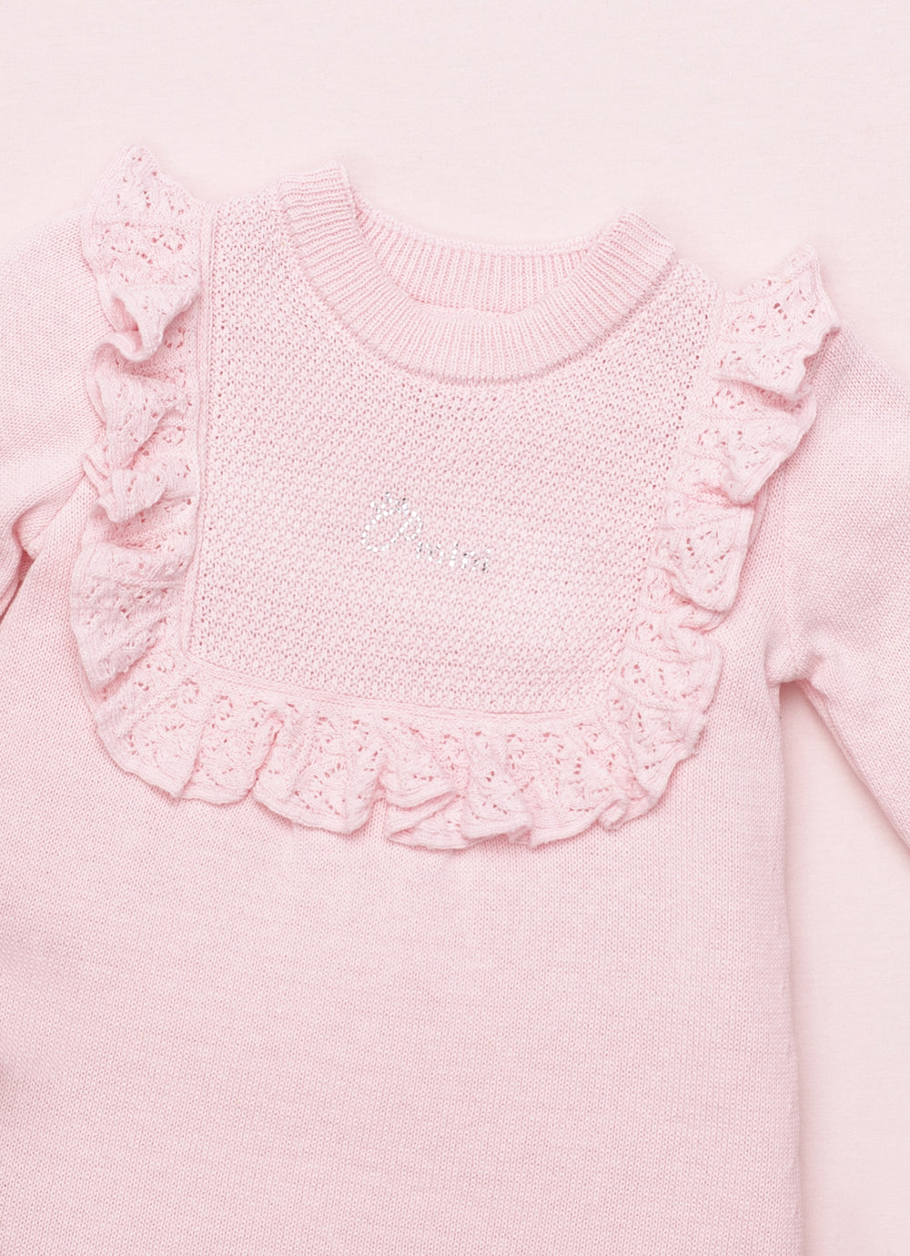 Vestido Tricot Detalhe Babado