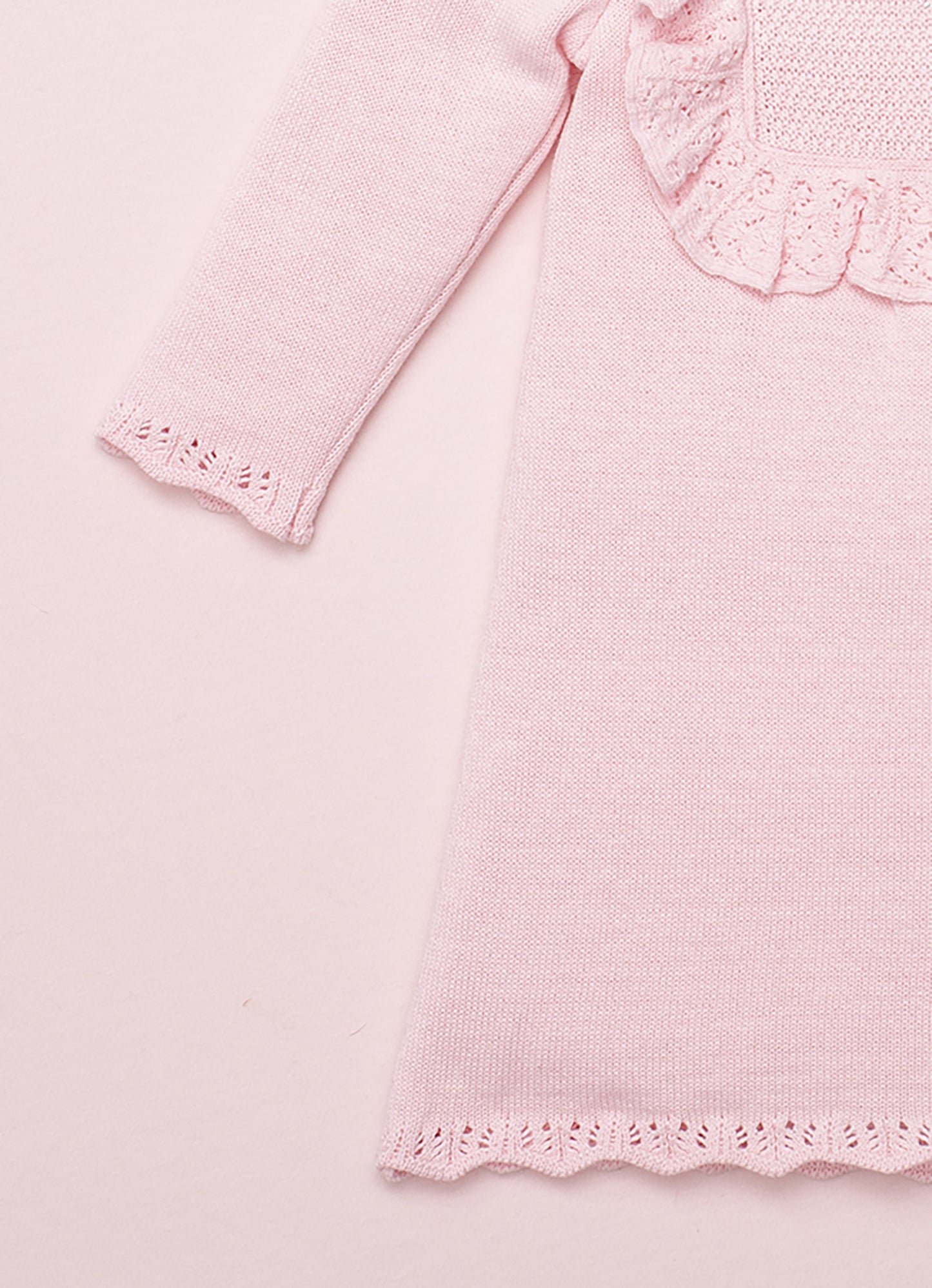 Vestido Tricot Detalhe Babado
