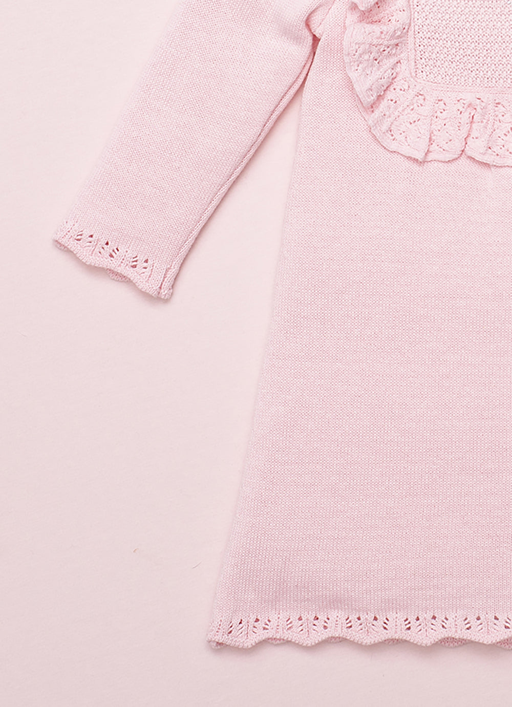 Vestido Tricot Detalhe Babado