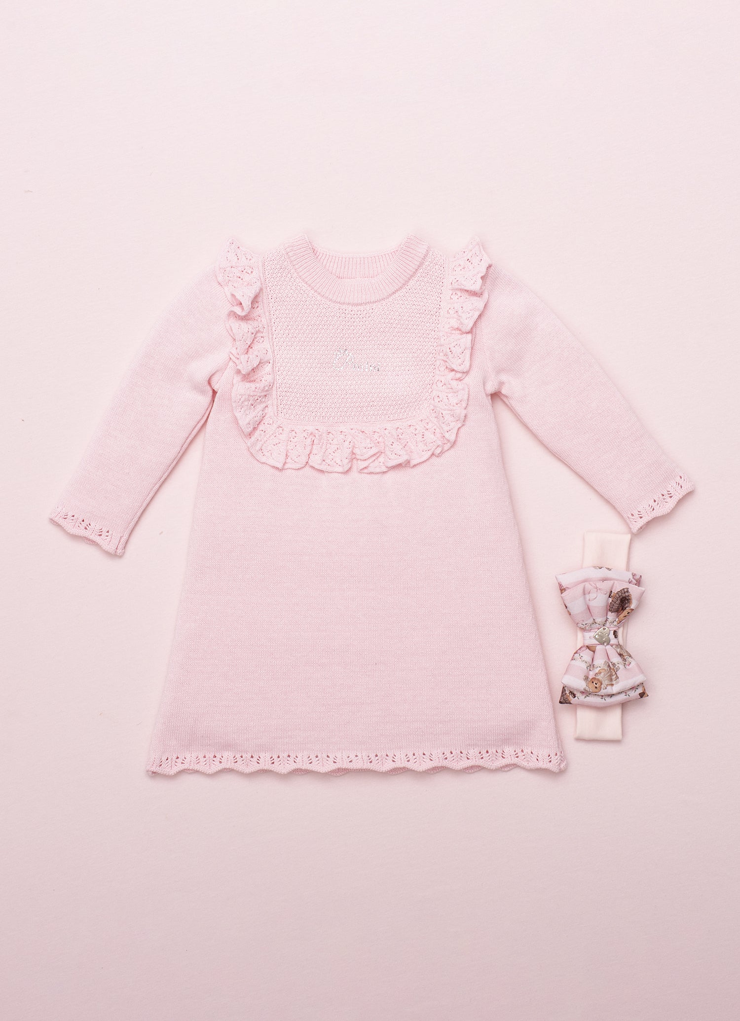 Vestido Tricot Detalhe Babado