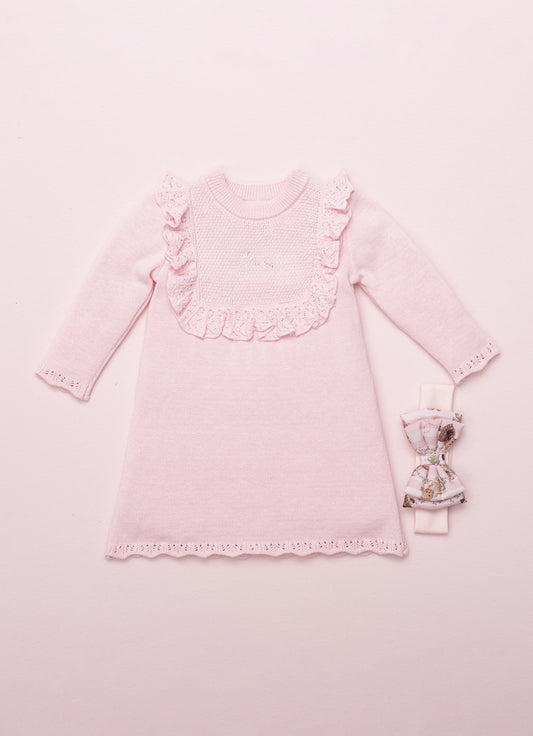 Vestido Tricot Detalhe Babado