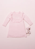 Vestido Tricot Detalhe Babado