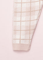 Conjunto Blusa e Legging Tricot Ursa Xadrez