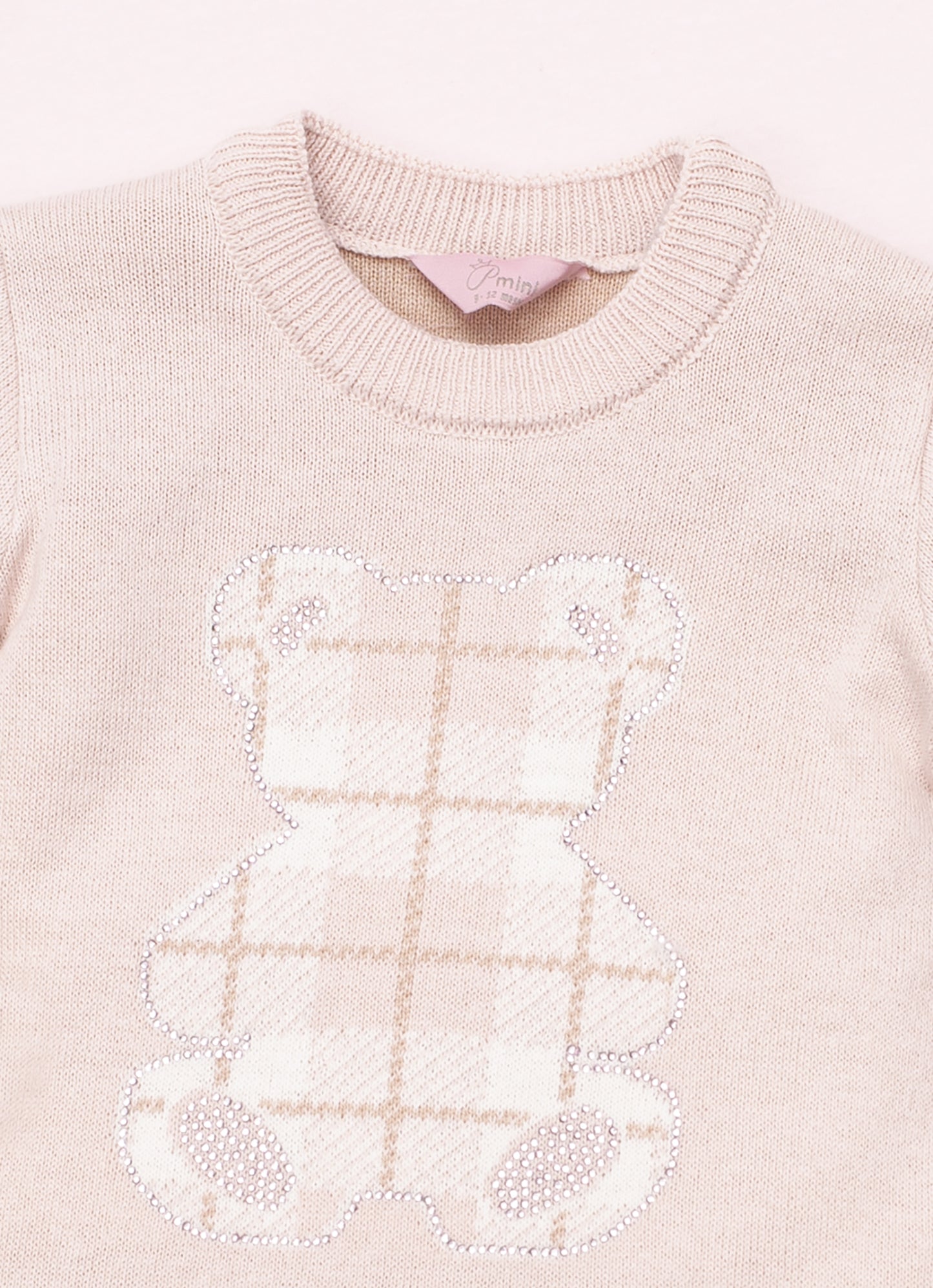 Conjunto Blusa e Legging Tricot Ursa Xadrez