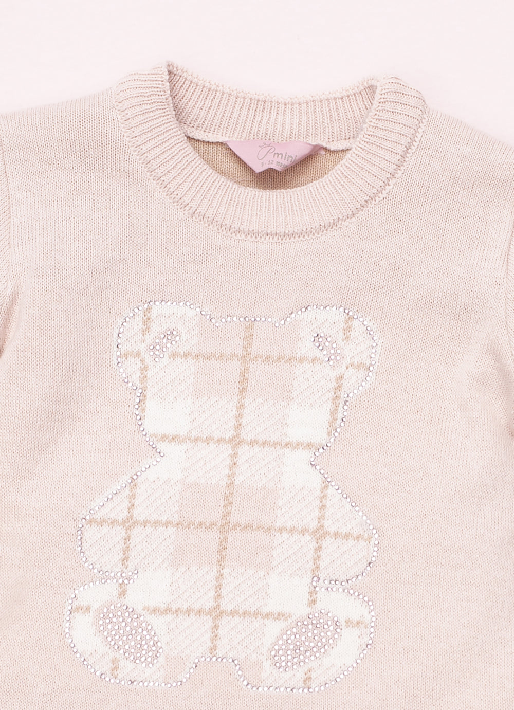 Conjunto Blusa e Legging Tricot Ursa Xadrez