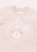 Conjunto Blusa e Legging Tricot Rosto Ursinha