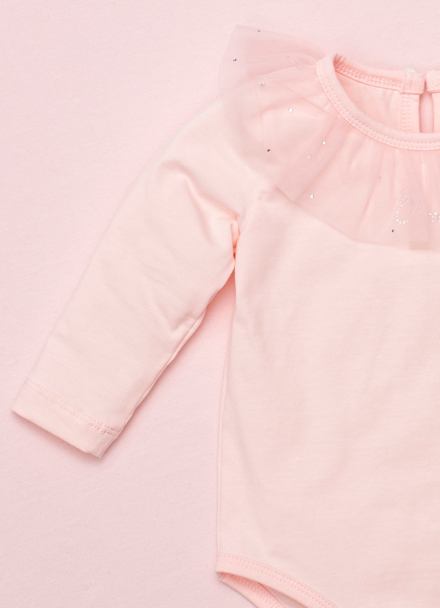 Body Cotton Gola Tule Cristais
