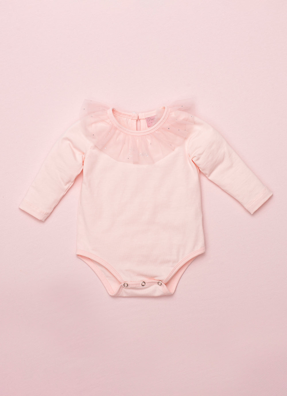 Body Cotton Gola Tule Cristais