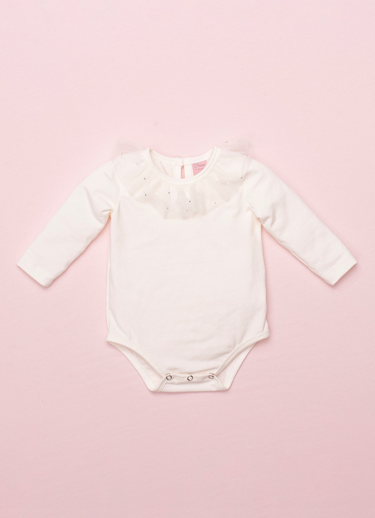 Body Cotton Gola Tule Cristais