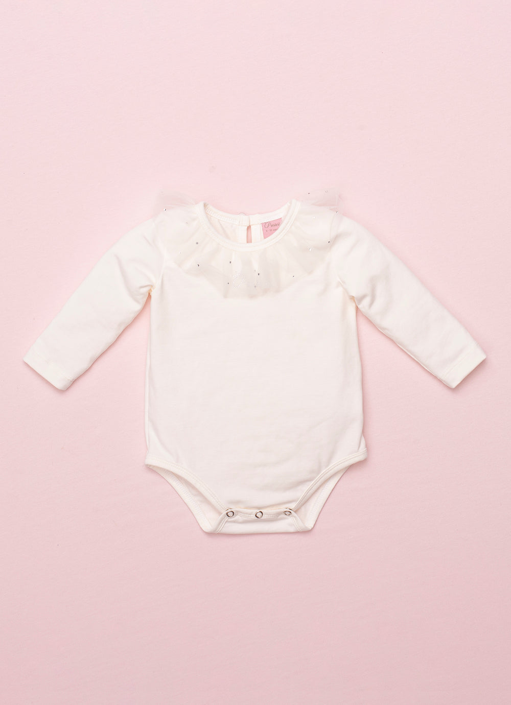 Body Cotton Gola Tule Cristais