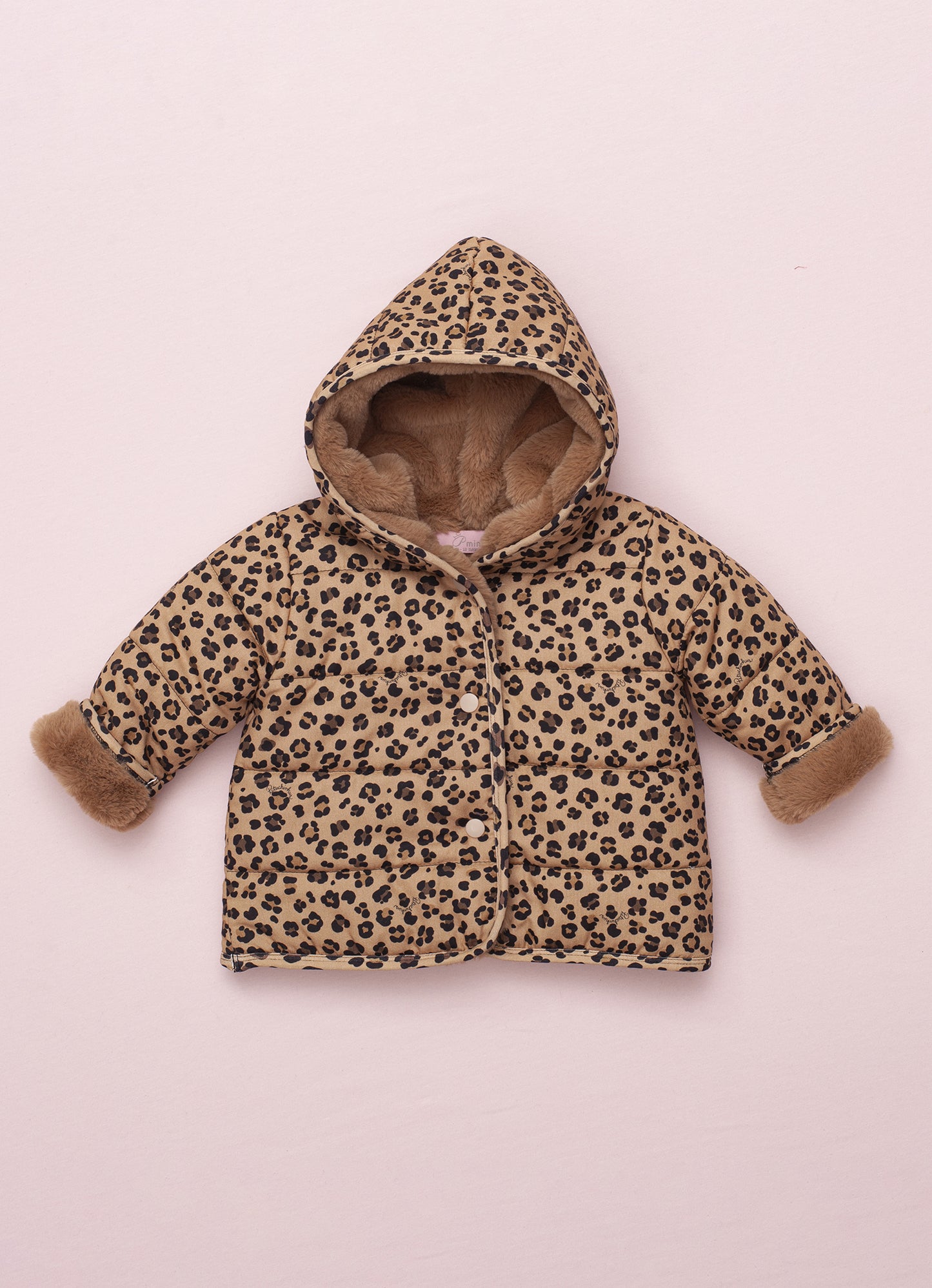 Casaco Puffer Algodão Estampa Onçinha