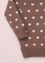 Casaqueto Tricot Poá Corações