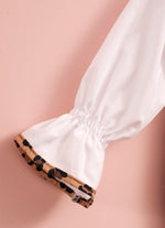 Camisa Tricoline Detalhe Onçinha