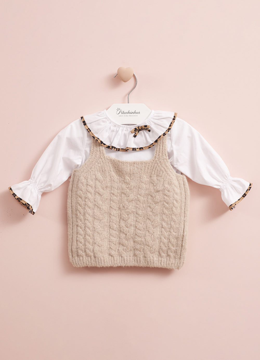 Colete Tricot Sem Costura Tranças