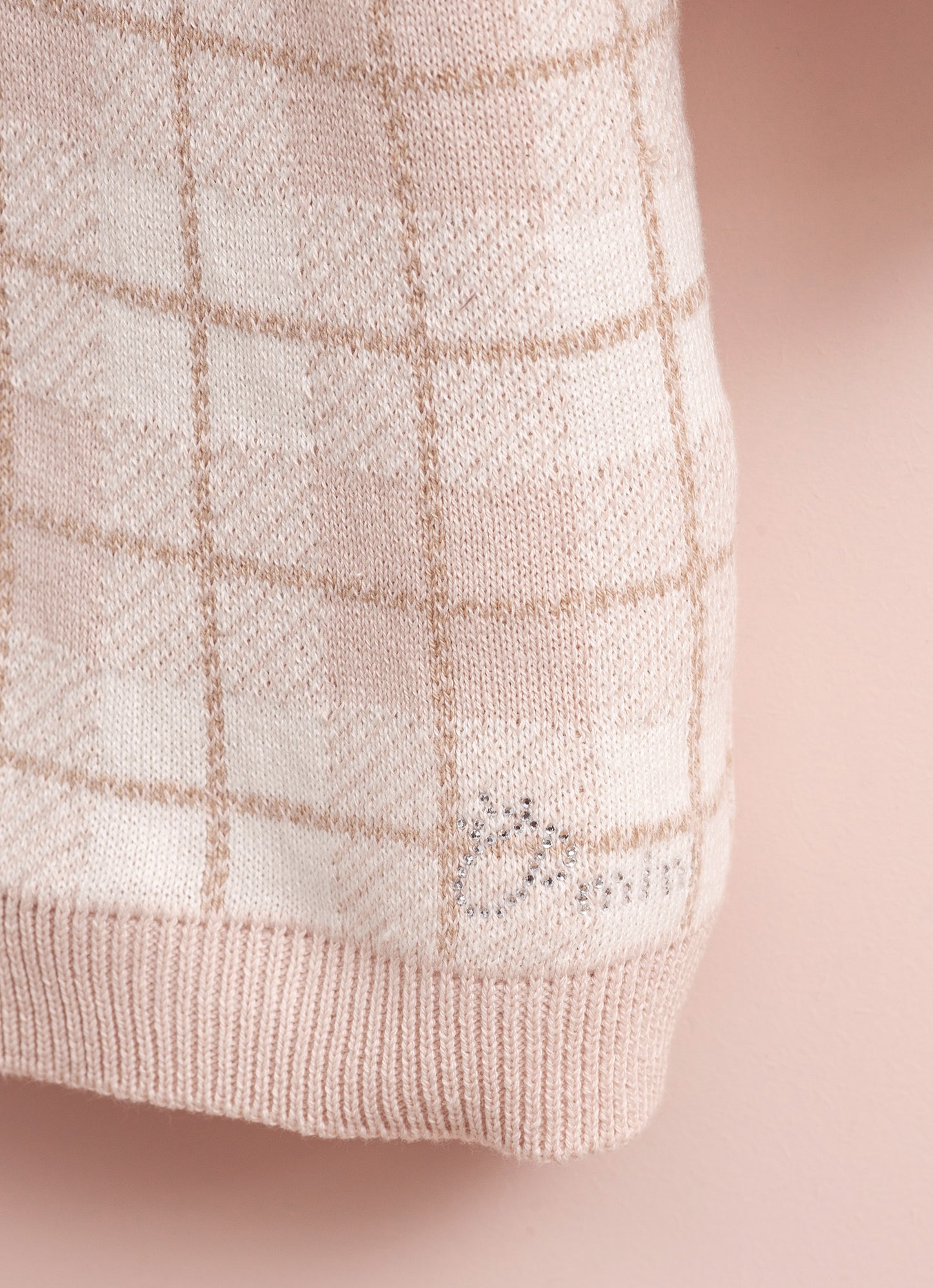 Casaco Tricot Xadrez Forro Carneirinho Pmini