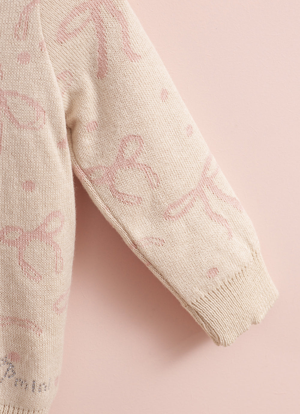 Casaqueto Tricot Jacquard Laços