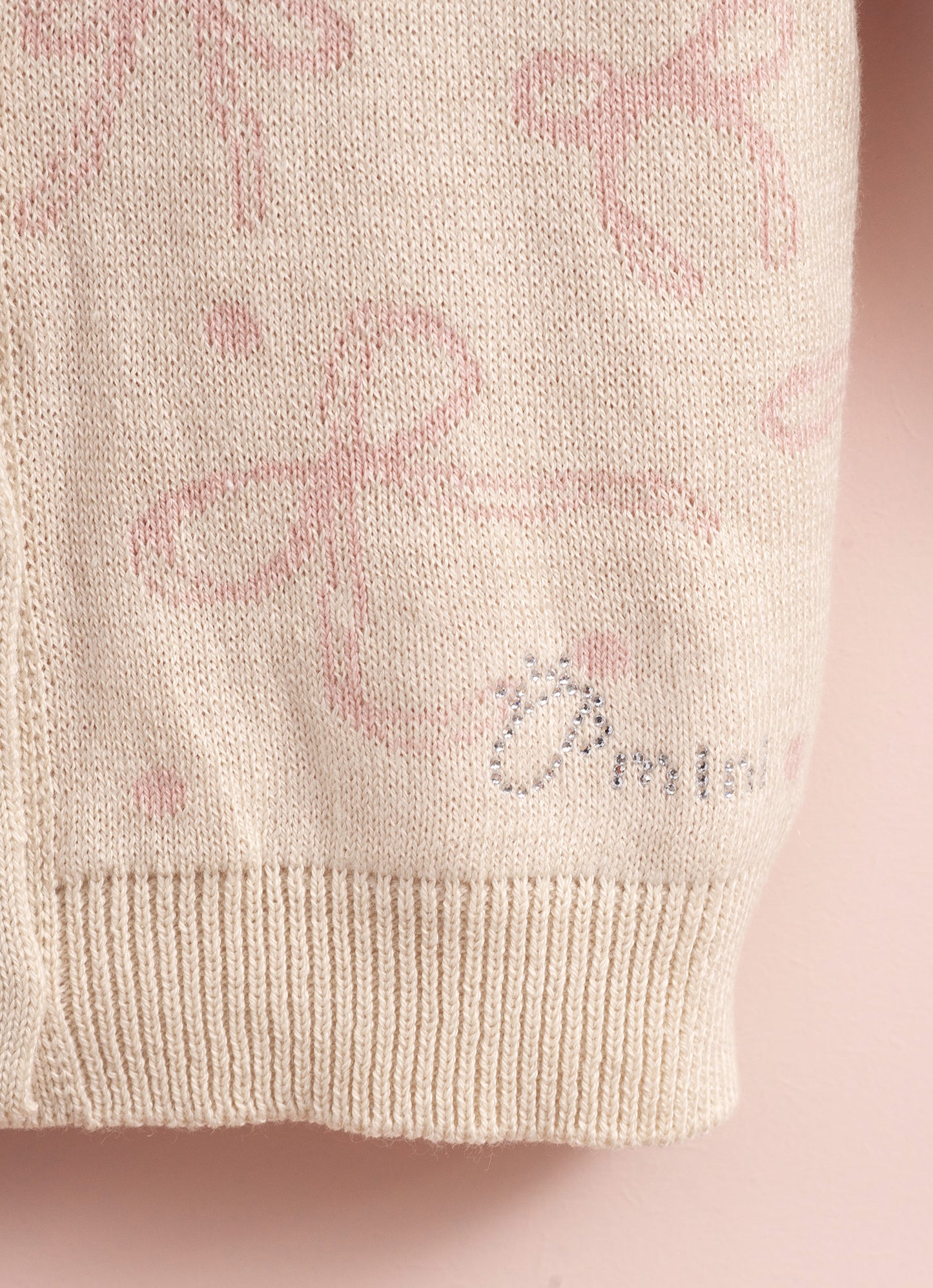 Casaqueto Tricot Jacquard Laços