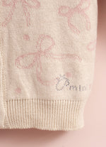 Casaqueto Tricot Jacquard Laços