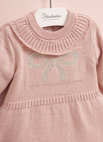 Vestido Tricot Laço Cristal